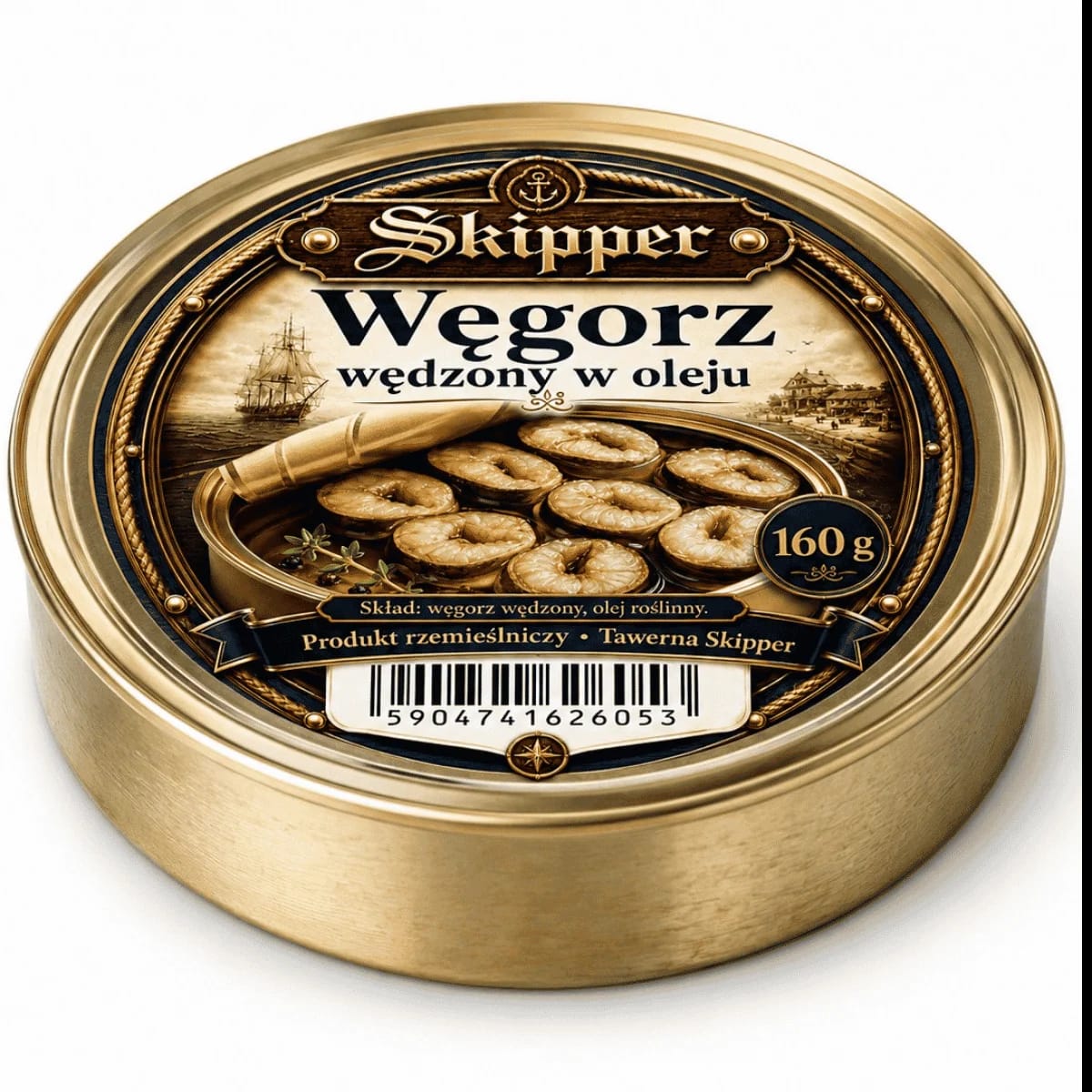 Węgorz wędzony w oleju 160 g