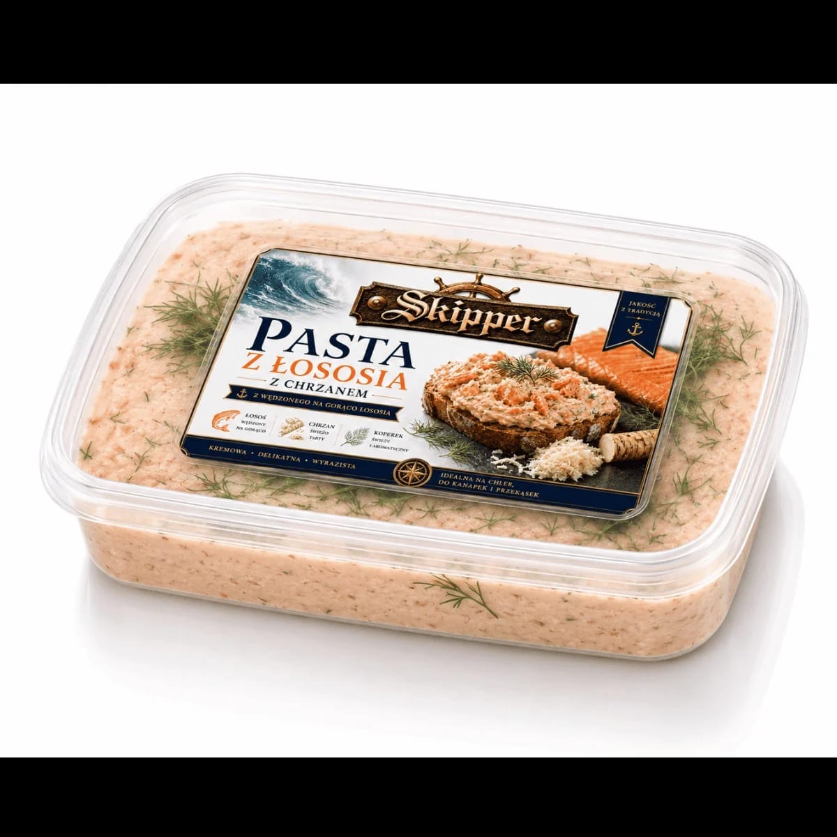 Pasta z łososia wędzonego na ciepło 200 g w opakowaniu Skipper Delikatesy