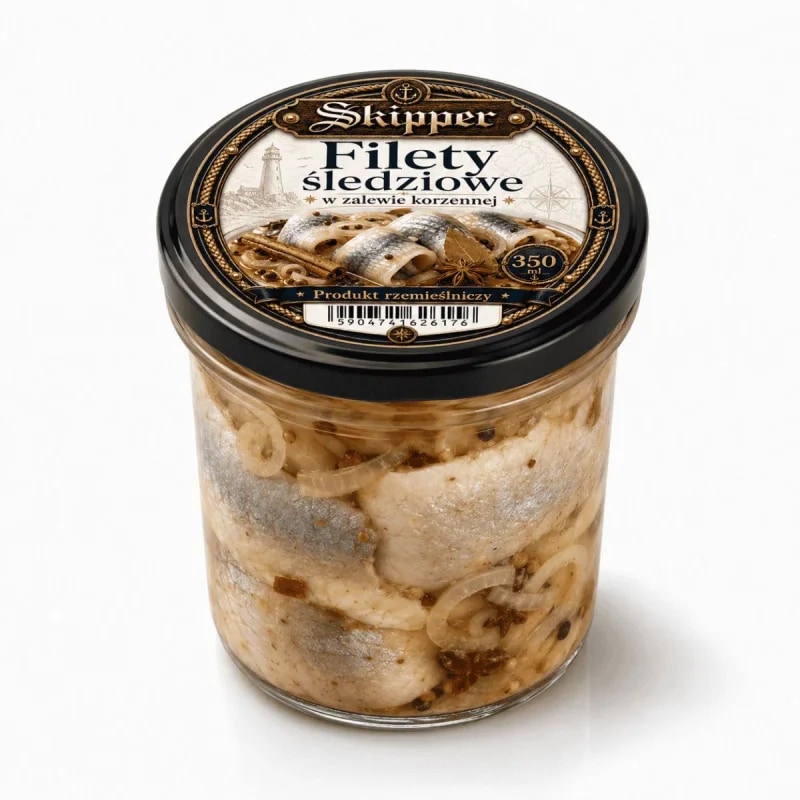 Filety Śledziowe Korzenne-Słoik 350 ml
