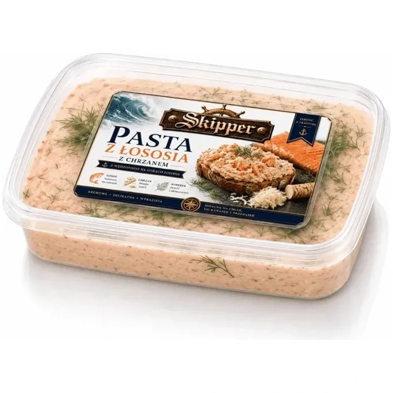 Pasta z łososia wędzonego na ciepło 200 g w opakowaniu Skipper Delikatesy