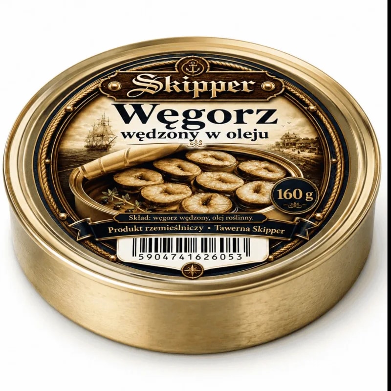 Węgorz wędzony w oleju 160 g